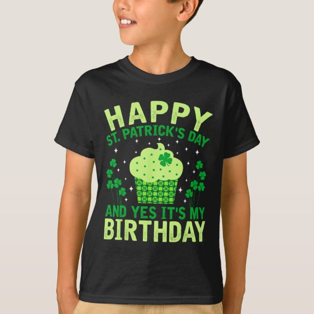 Lycklig St patricks day födelsedag Saint Paddys Wo T Shirt (Framsida)