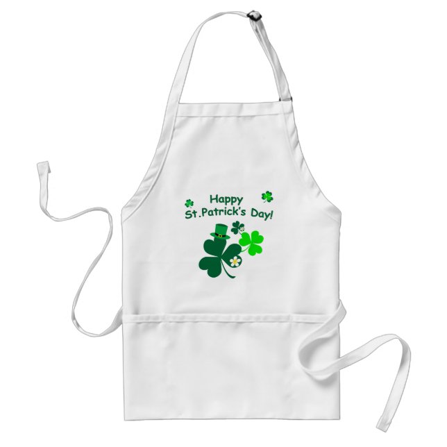 Lycklig St. Patrick's Day Förkläde (Framsidan)
