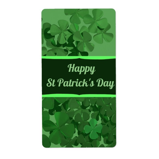 Lycklig St patrick's day Fraktsedel (Framsidan)