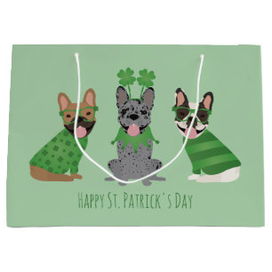 Lycklig St patricks day Fransk Bulldog