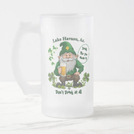 Lycklig St. Patrick's Day Frostat Ölglas