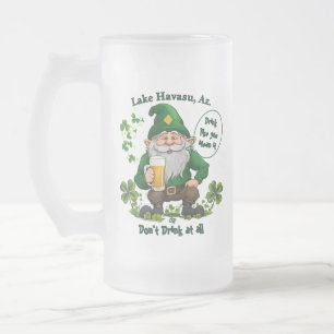 Lycklig St. Patrick's Day Frostat Ölglas