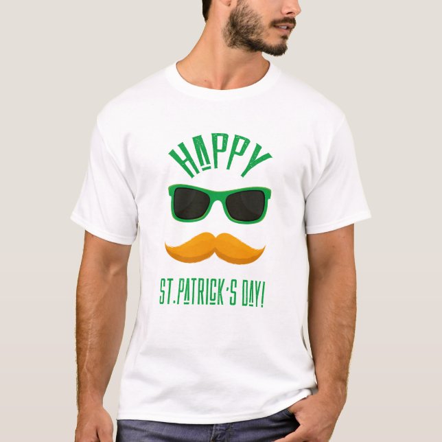 Lycklig St. Patrick's Day Funny Manar T - Shirt (Framsida)