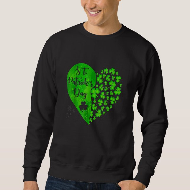Lycklig St patrick's day Funny Saint patrick Irish Lång Ärmad Tröja (Framsida)