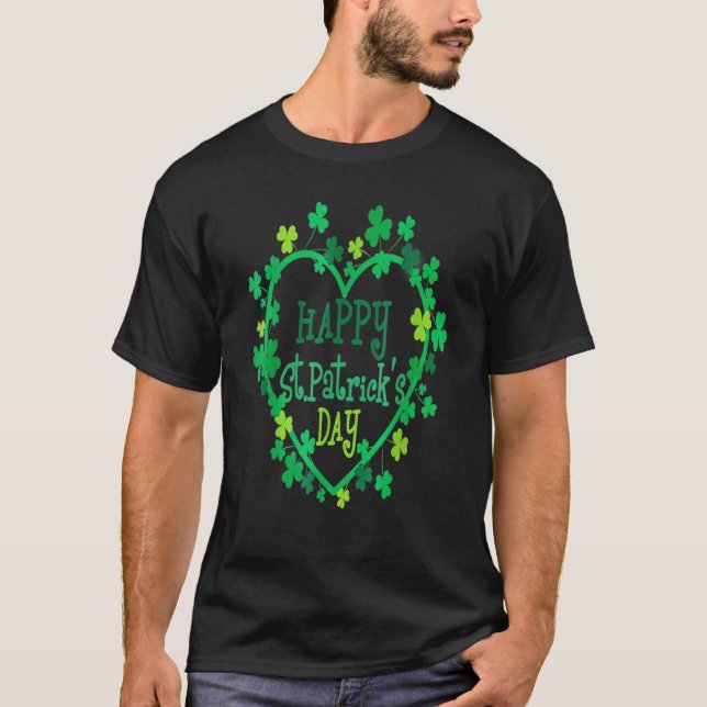 Lycklig St patrick's day Funny Saint patrick Irish T Shirt (Framsida)