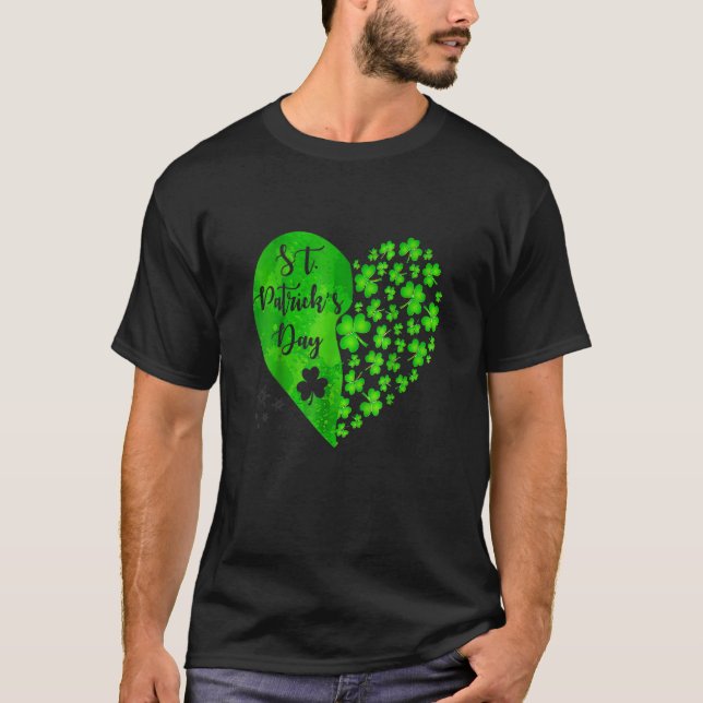 Lycklig St patrick's day Funny Saint patrick Irish T Shirt (Framsida)