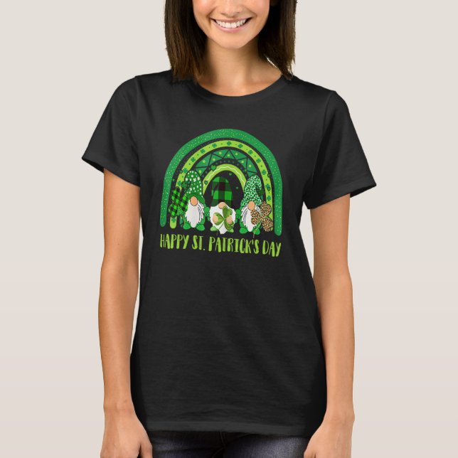 Lycklig St patrick's day Funny Saint patrick Irish T Shirt (Framsida)