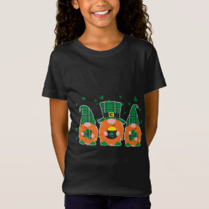Lycklig St. Patrick's Day Funny Three Gnomes Holdi T Shirt