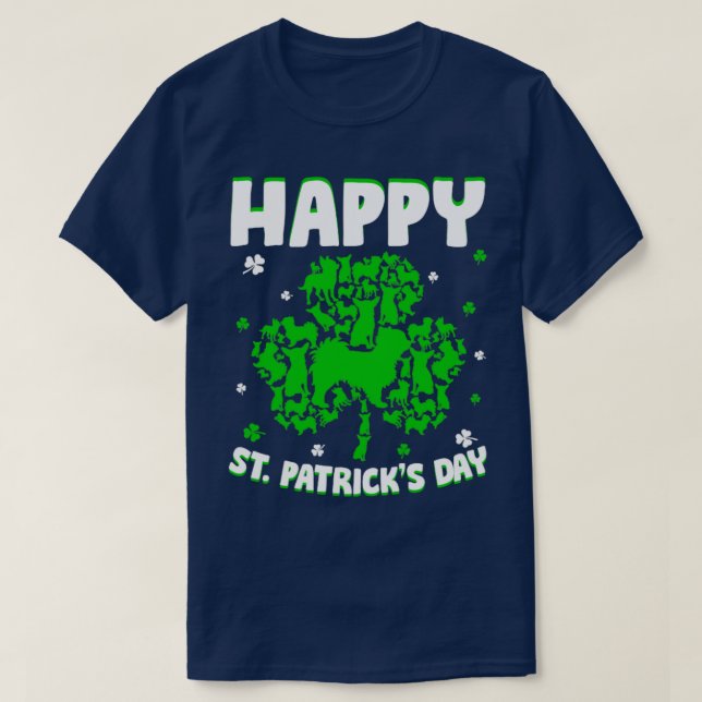 Lycklig St patricks day Funy Saint patrick Chihuah T Shirt (Design framsida)