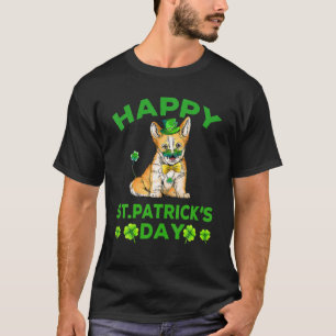 Lycklig St patrick's day Funy Saint patrick Corgi T Shirt