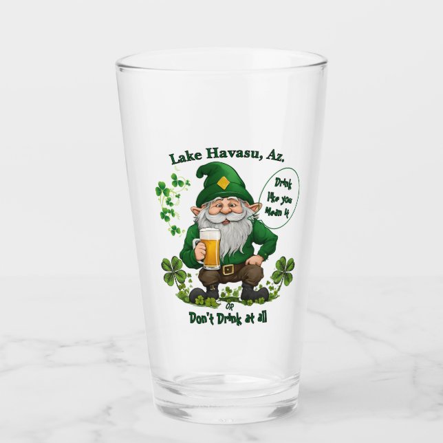 Lycklig St. Patrick's Day Glaskopp (Framsida)