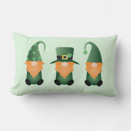 Lycklig St patricks day Gnomes Grönt Lumbarkudde