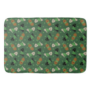 Lycklig St patricks day Goldendoodle Hundar Badrumsmatta