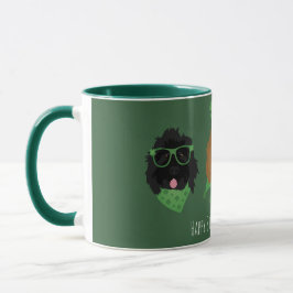 Lycklig St patricks day Goldendoodle Hundar Mugg