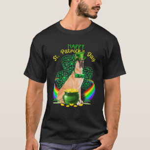 Lycklig St patricks day Great dane Leprechaun Hat  T Shirt