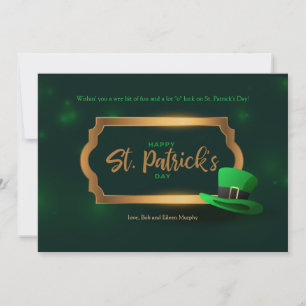 Lycklig St. Patrick's Day Greeting Card Julkort