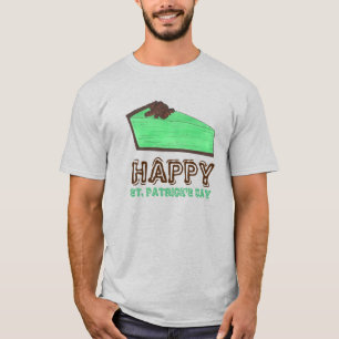 Lycklig St. Patrick's Day Grönt Grashopper Paj T Shirt