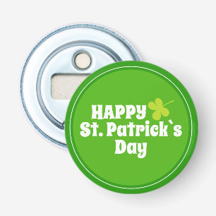Lycklig St Patrick's day Grönt Lucky Shamrock Flasköppnare