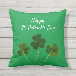 Lycklig St patrick's day Grönt Lucky Shamrocks Kudde