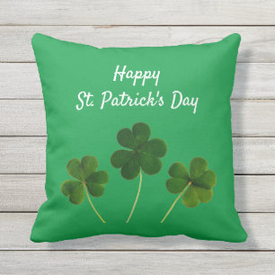 Lycklig St patrick's day Grönt Lucky Shamrocks Kudde