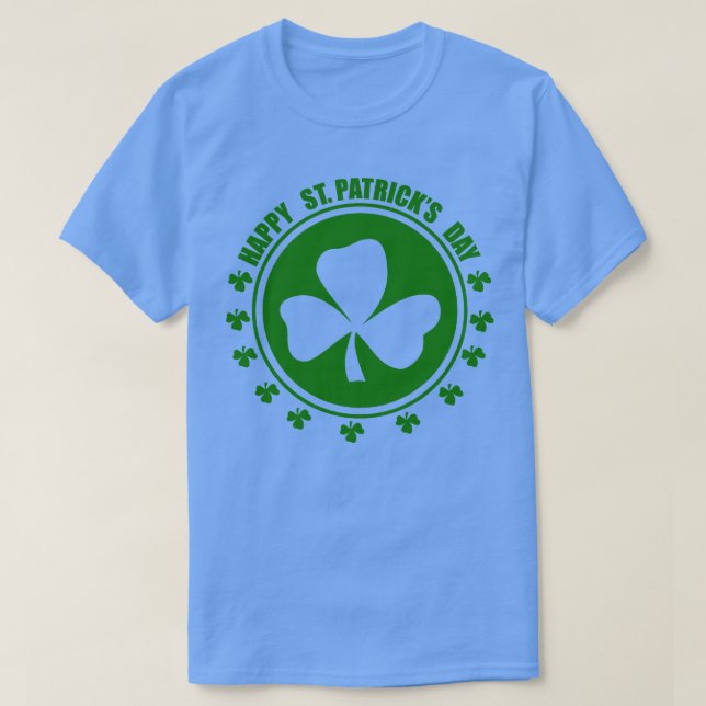 Lycklig St patricks day Grönt T Shirt (Design framsida)