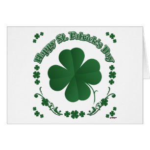 Lycklig St. Patrick's Day Hälsningskort