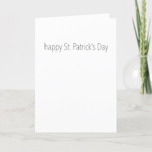 "Lycklig St. Patrick's Day" hälsningskort Helgkort