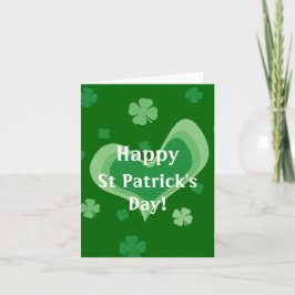 Lycklig St patrick's day hälsningskort Kort