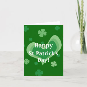 Lycklig St patrick's day hälsningskort Kort