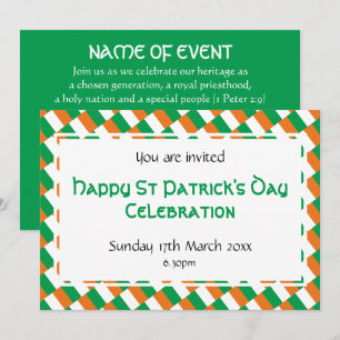 LYCKLIG ST PATRICK'S DAY Händelse Firande Inbjudningar