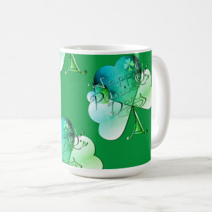 "Lycklig St. Patrick's Day" Handskriven m/Skogslov Kaffemugg