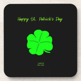 Lycklig St. Patrick's Day Hard Plastic Underlägg