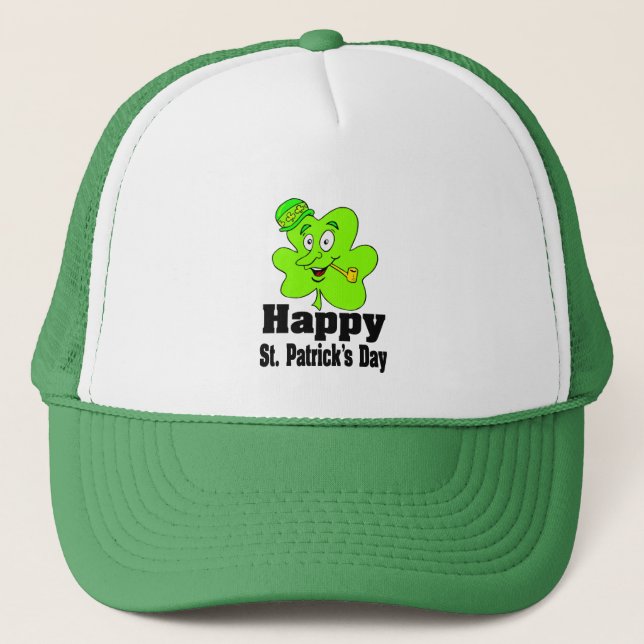 Lycklig St. Patrick's Day Hat Keps (Framsida)