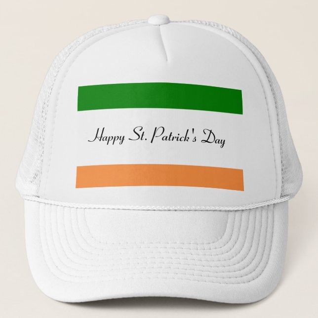 Lycklig St. Patrick's Day Hat Truckerkeps (Framsida)