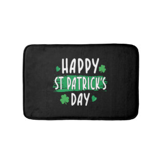 Lycklig St Patrick's Day Heart Patricks Day Paddy Badrumsmatta