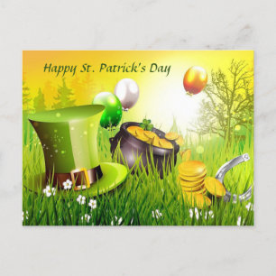 Lycklig St. Patrick's Day Helg Vykort
