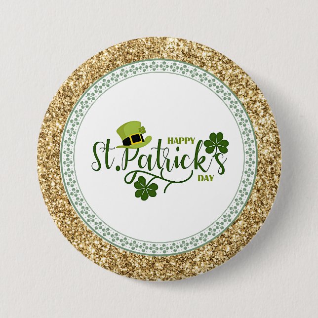Lycklig St. Patrick's Day, helgdag design Knapp (Framsida)