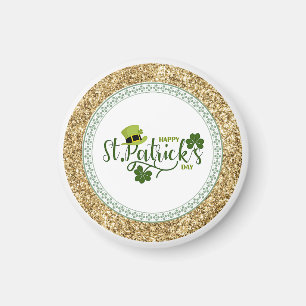 Lycklig St. Patrick's Day, helgdag design Magnet