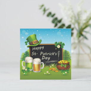 Lycklig St. Patrick's Day-inbjudan Inbjudningar
