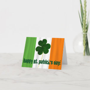Lycklig St. Patrick's Day, Irish Flagga Ireland Kort