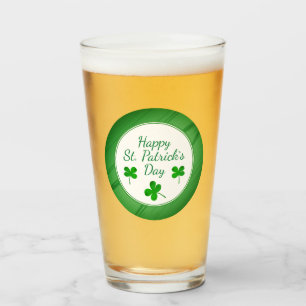 Lycklig St. Patrick's Day Irish Grönt Shamrock Glaskopp
