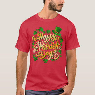 Lycklig St patrick's day Irish Shamrock Family Luc T Shirt