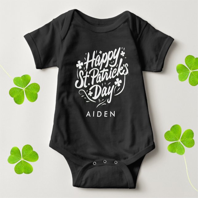 Lycklig St patricks day Irish Shamrock Personlig T-shirt (Skapare uppladdad)