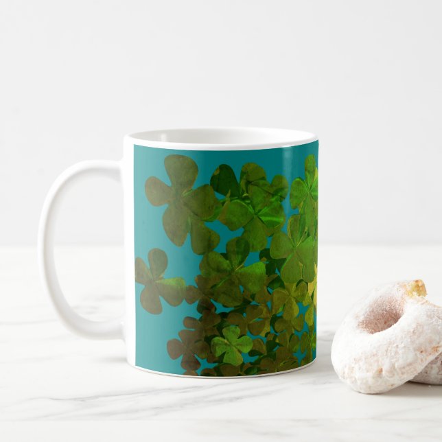 Lycklig St.Patrick's Day,irish shamrocks Kaffemugg (Med munk)