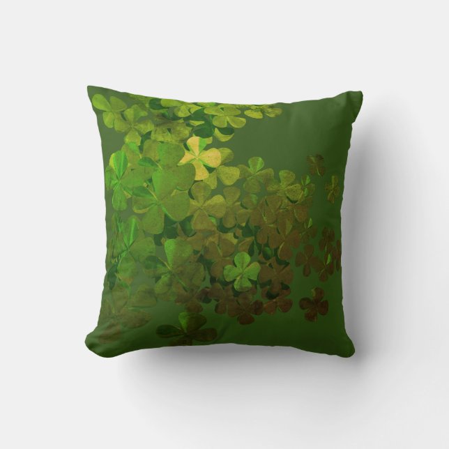 Lycklig St.Patrick's Day,irish shamrocks Kudde (Framsida)