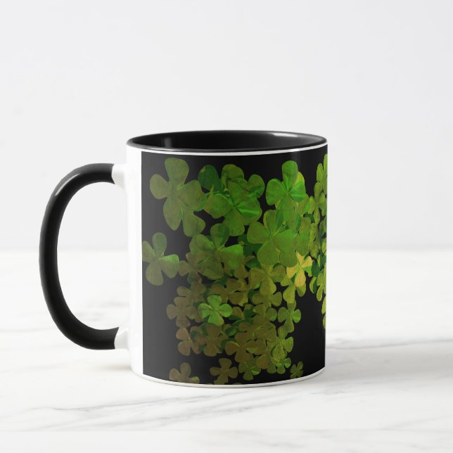 Lycklig St.Patrick's Day,irish shamrocks Mugg (Vänster)