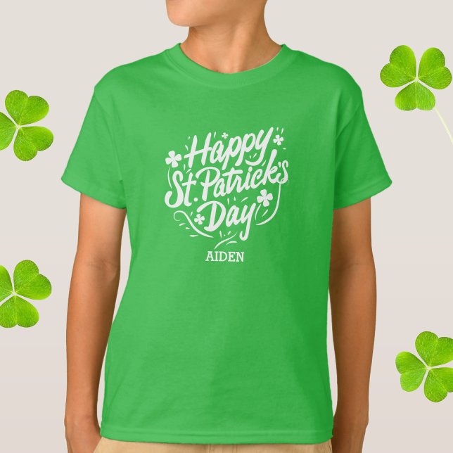 Lycklig St patricks day Irish Shamrocks Personlig T Shirt (Skapare uppladdad)