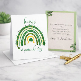 Lycklig St Patrick's Day Julkort