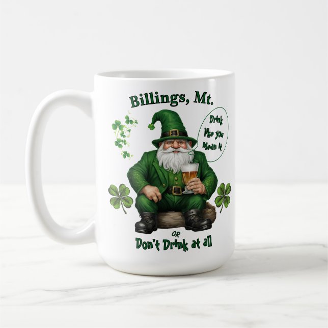 Lycklig St. Patrick's Day Kaffemugg (Vänster)