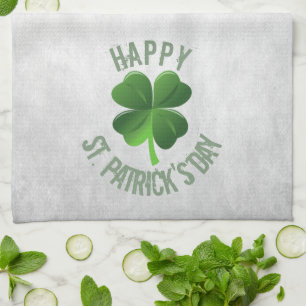 Lycklig St. Patrick's Day Kitchen Towel Kökshandduk